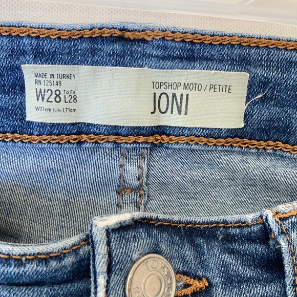 Topshop JONY high-waisted petite w28/l28 - Picture 4 of 4